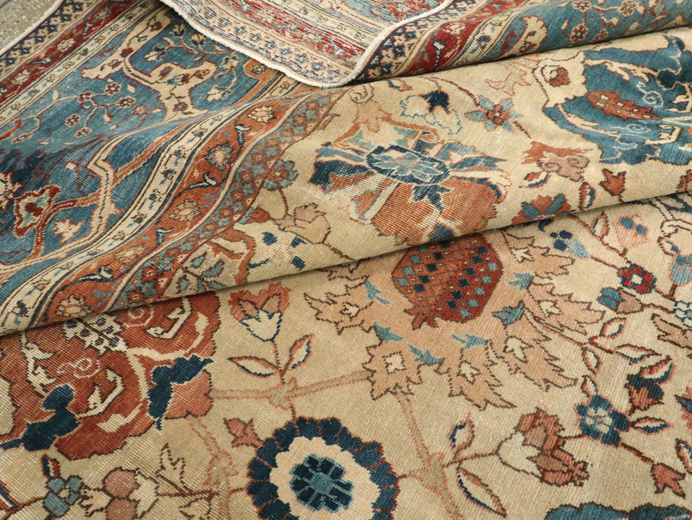 Antique Persian Tabriz Carpet, No.15789 - Staging