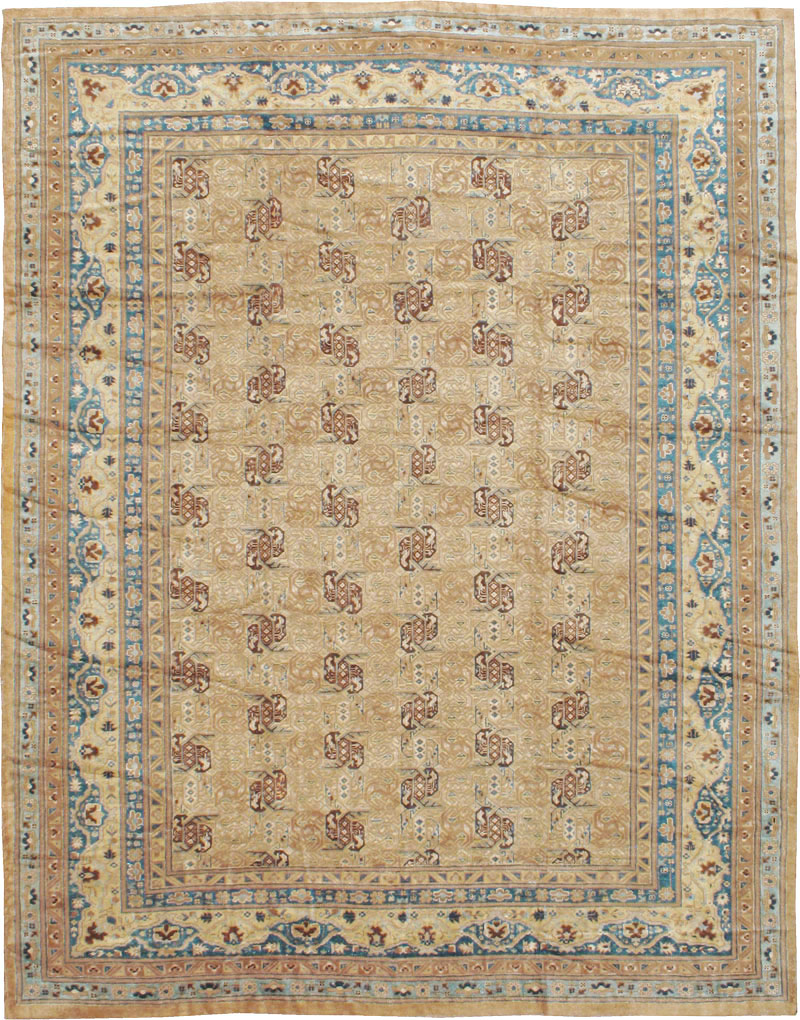 Antique East Turkestan Samarkand Carpet, No.15800 - Staging