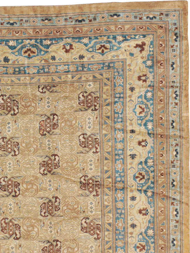 Antique East Turkestan Samarkand Carpet, No.15800 - Staging