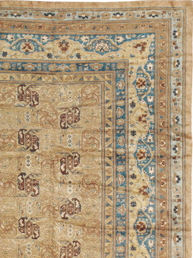 Antique East Turkestan Samarkand Carpet, No.15800 - Staging