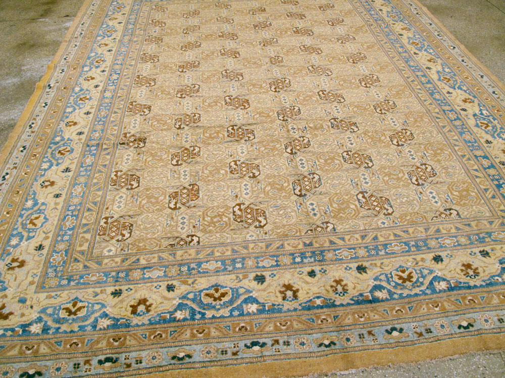 Antique East Turkestan Samarkand Carpet, No.15800 - Staging