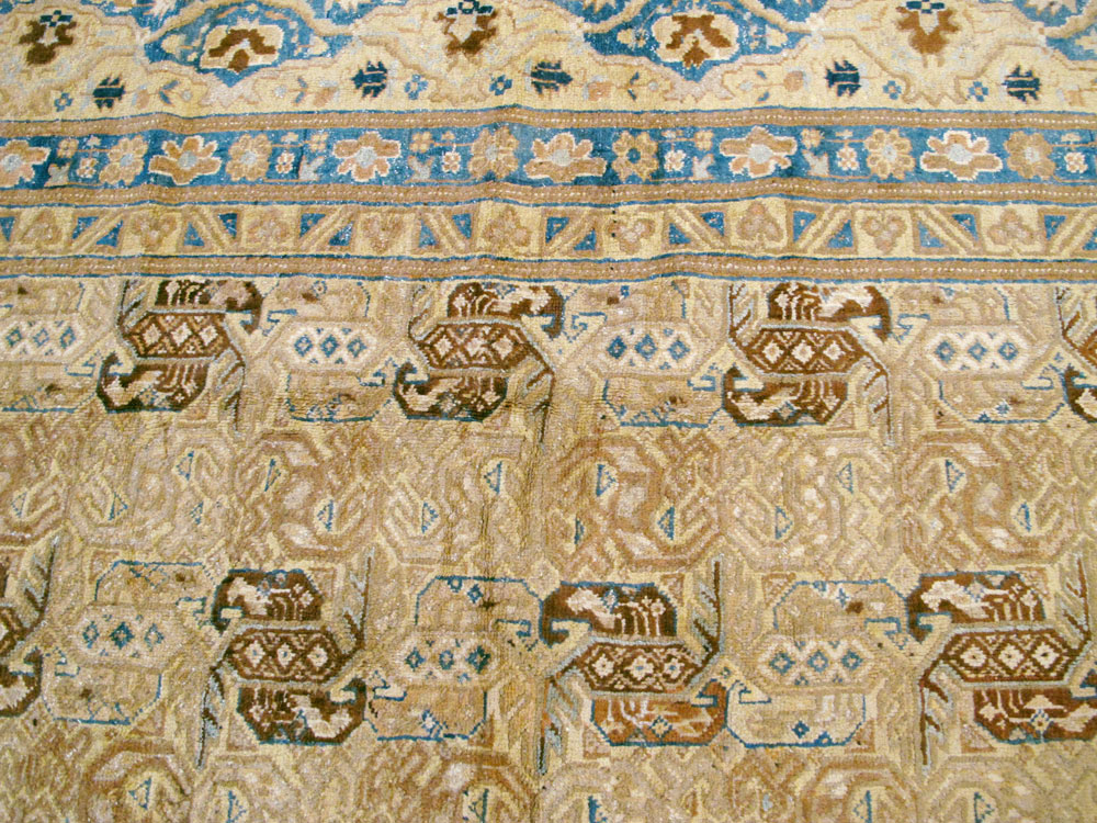 Antique East Turkestan Samarkand Carpet, No.15800 - Staging