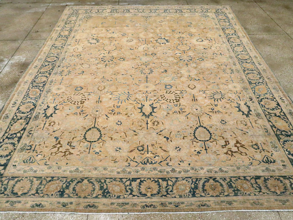 Antique Persian Tabriz Carpet, No.15810 - Staging