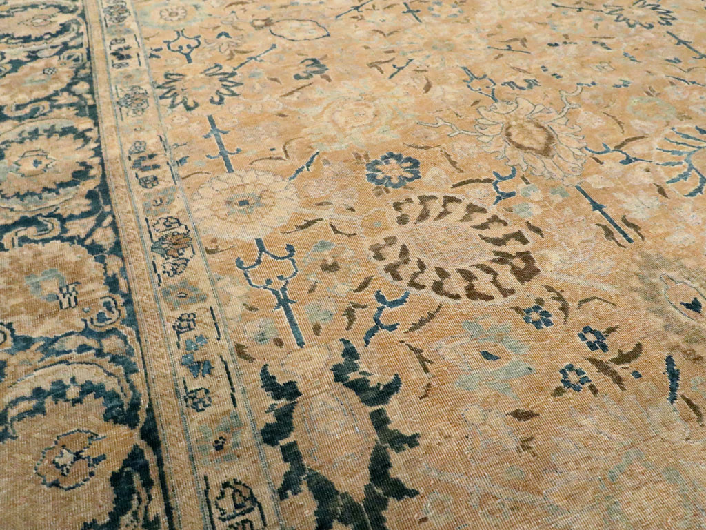 Antique Persian Tabriz Carpet, No.15810 - Staging
