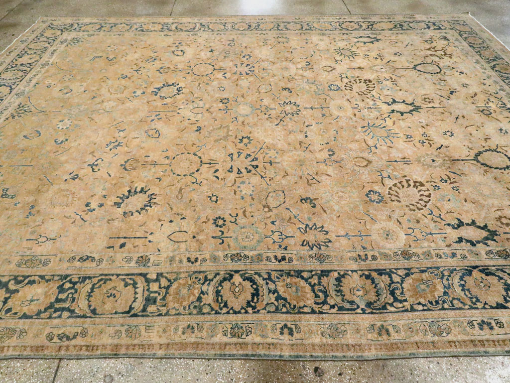 Antique Persian Tabriz Carpet, No.15810 - Staging