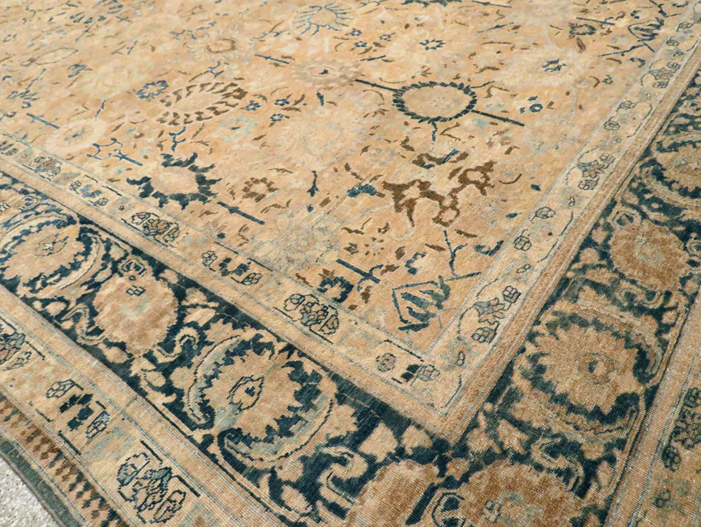 Antique Persian Tabriz Carpet, No.15810 - Staging