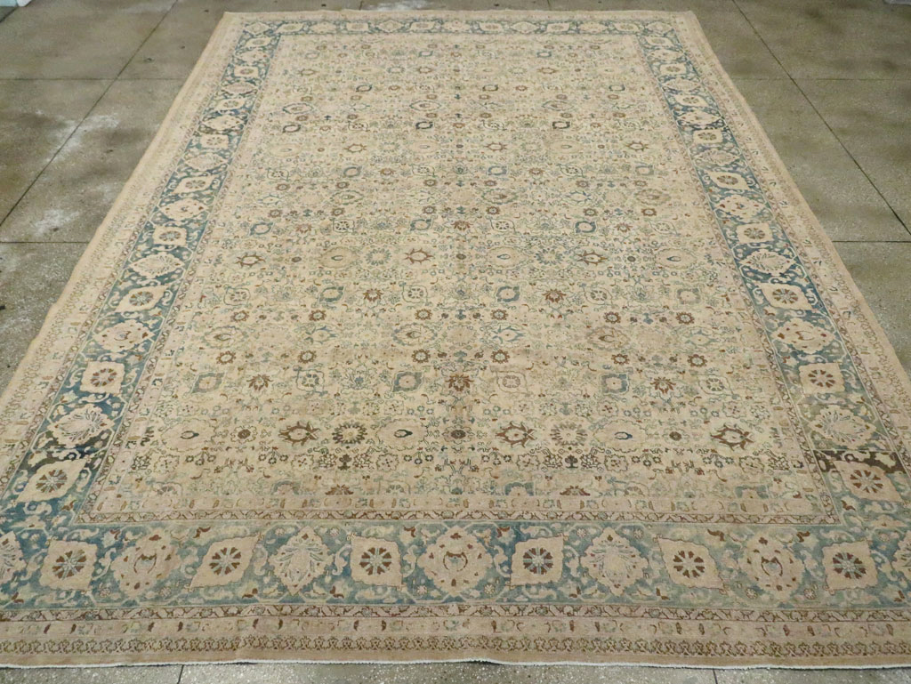 Antique Persian Tabriz Carpet, No.15811 - Staging