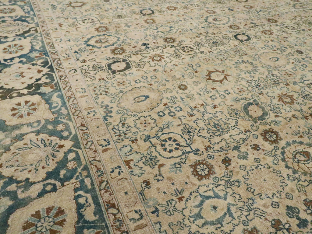 Antique Persian Tabriz Carpet, No.15811 - Staging