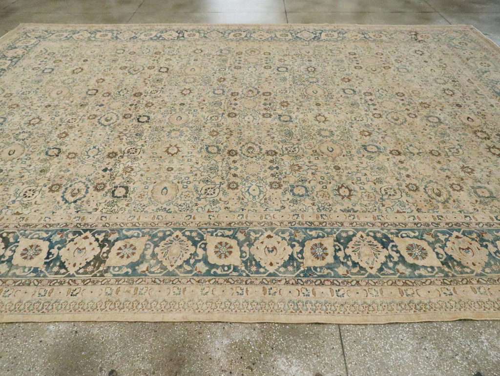 Antique Persian Tabriz Carpet, No.15811 - Staging