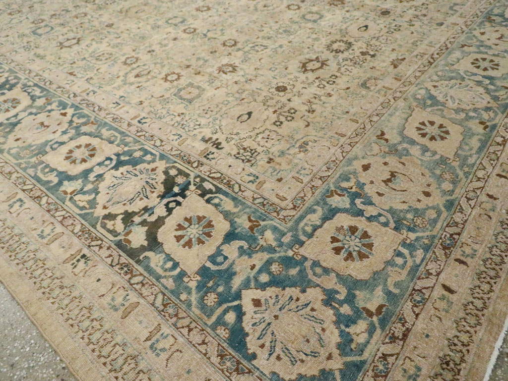 Antique Persian Tabriz Carpet, No.15811 - Staging