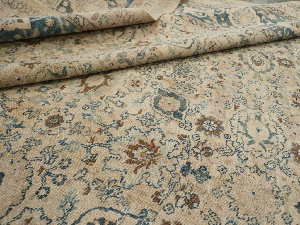 Antique Persian Tabriz Carpet, No.15811 - Staging