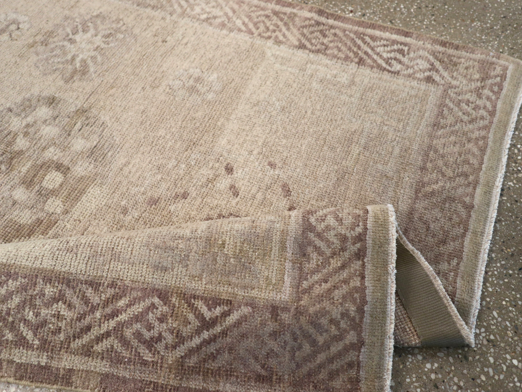 Antique East Turkestan Khotan Rug, No.15826 - Staging