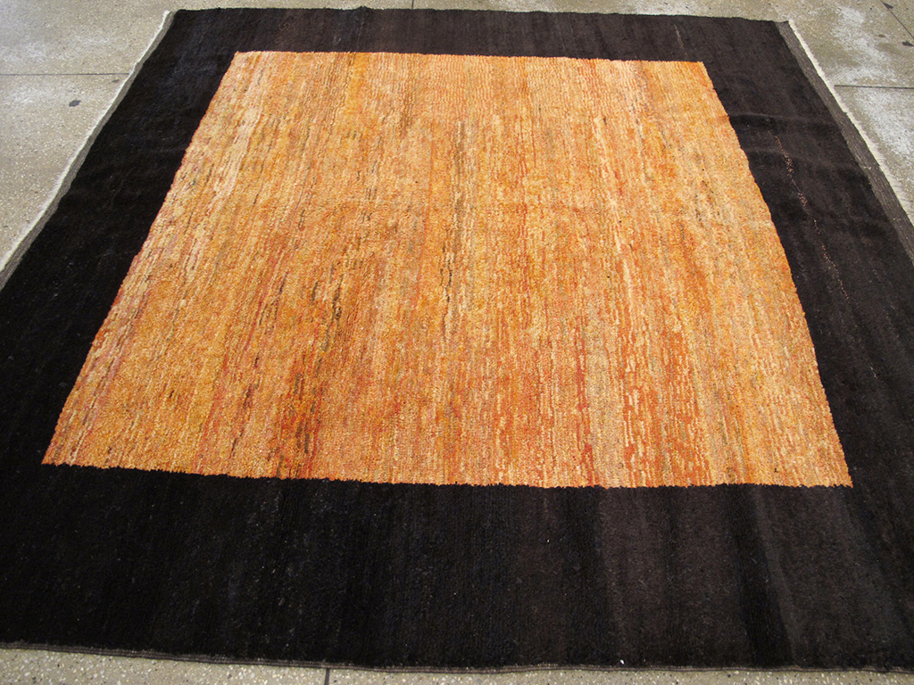 Vintage Turkish Anatolian Modernist Carpet, No.15836 - Staging