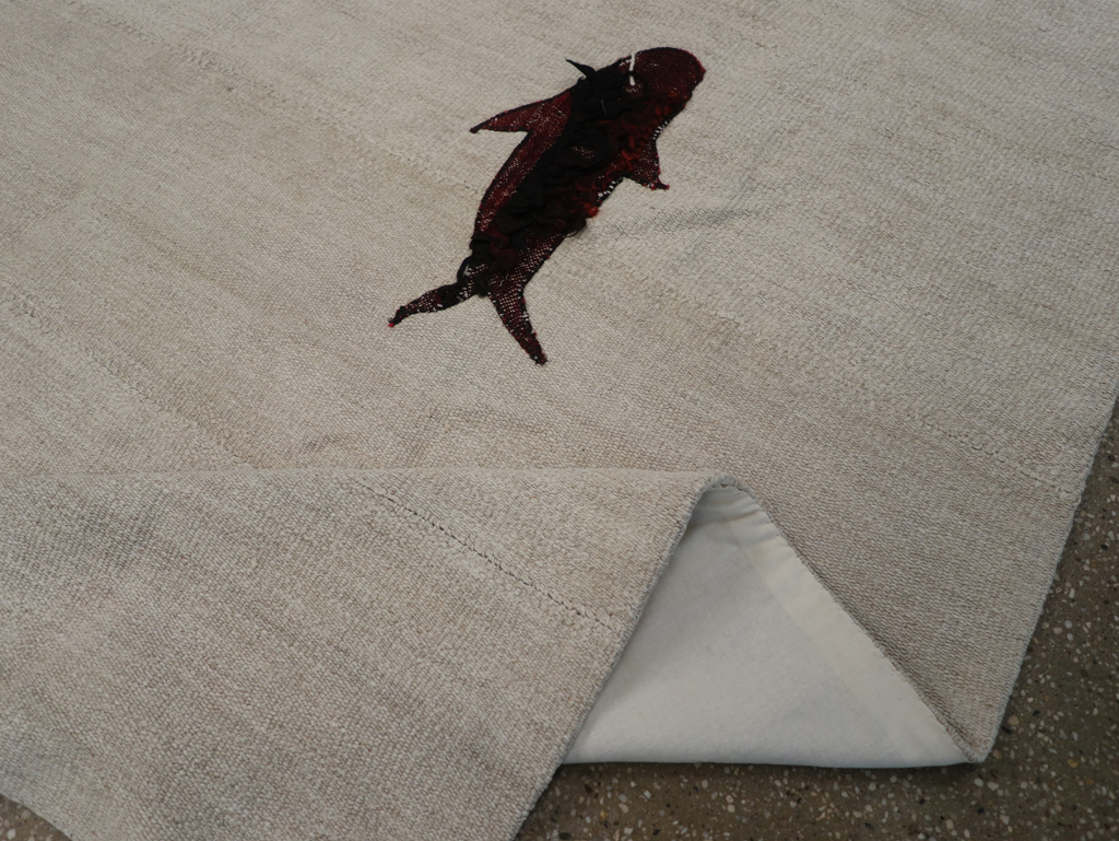 Modern Turkish Kilim, No.15842 - Staging