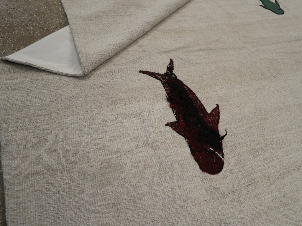 Modern Turkish Kilim, No.15842 - Staging