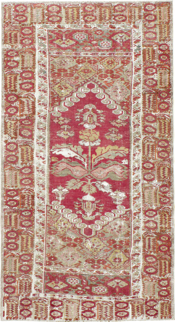 Antique Turkish Ghiordes Rug, No.15847 - Staging