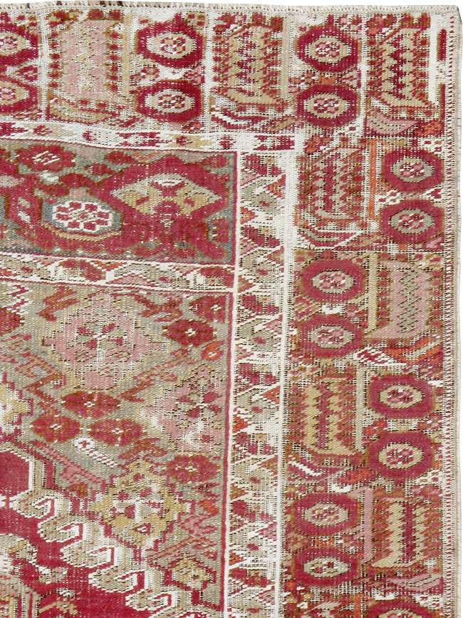 Antique Turkish Ghiordes Rug, No.15847 - Staging