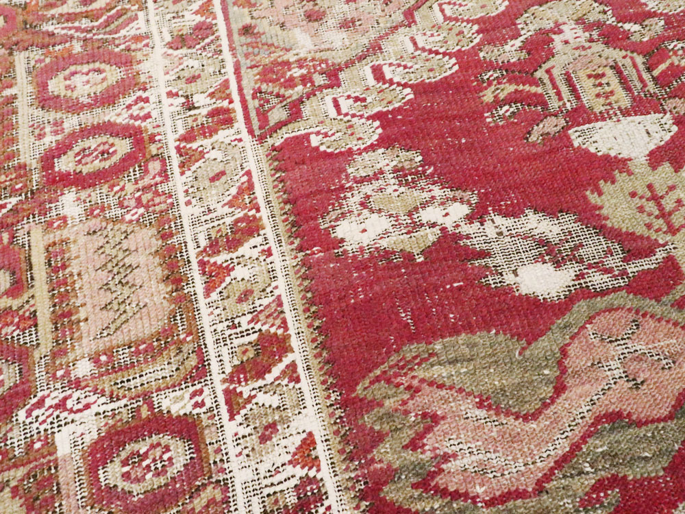 Antique Turkish Ghiordes Rug, No.15847 - Staging