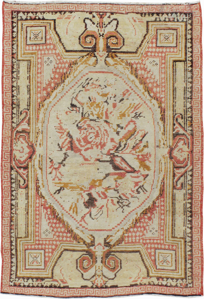 Antique Turkish Ghiordes Rug, No.15849 - Staging