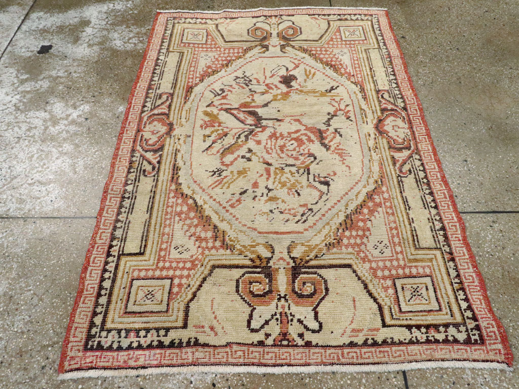 Antique Turkish Ghiordes Rug, No.15849 - Staging