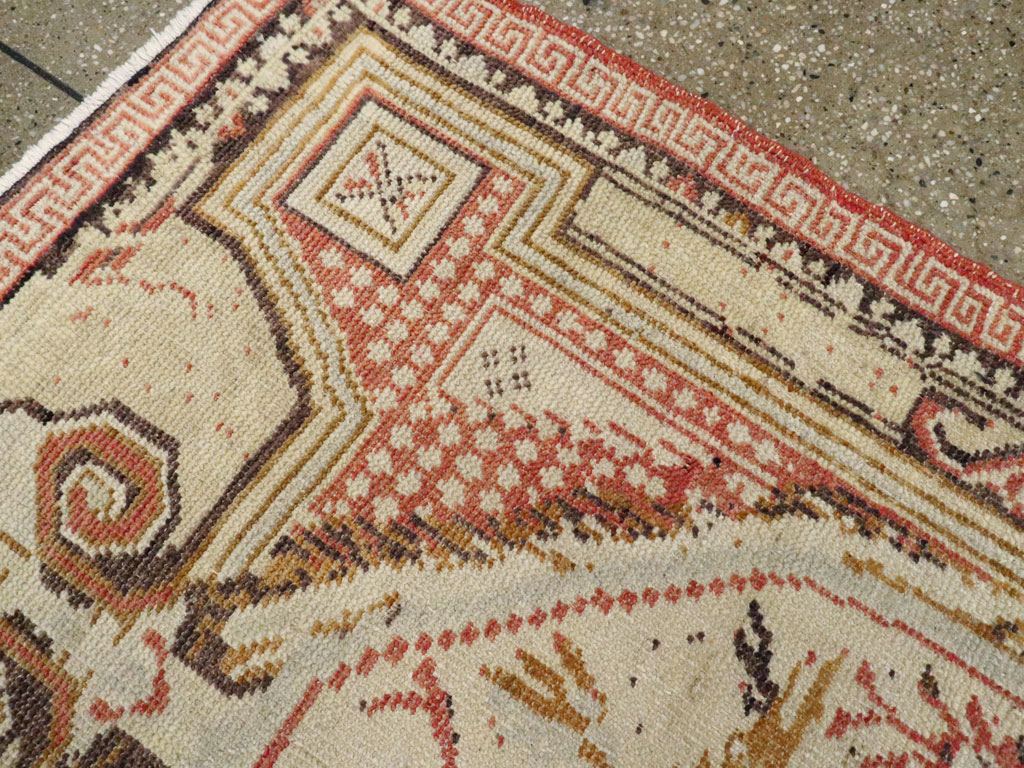 Antique Turkish Ghiordes Rug, No.15849 - Staging