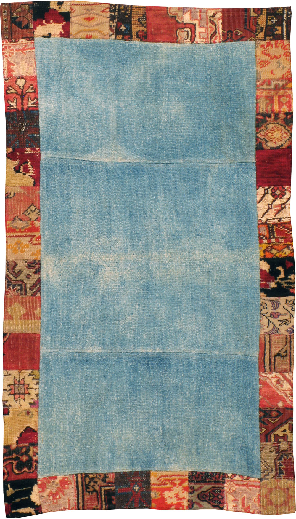 Modern Turkish Anatolian Patchwork Throw Rug, No.15872 - Staging
