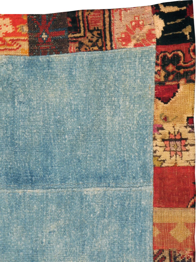 Modern Turkish Anatolian Patchwork Throw Rug, No.15872 - Staging