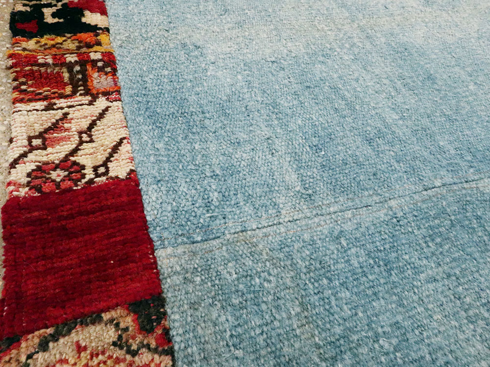 Modern Turkish Anatolian Patchwork Throw Rug, No.15872 - Staging