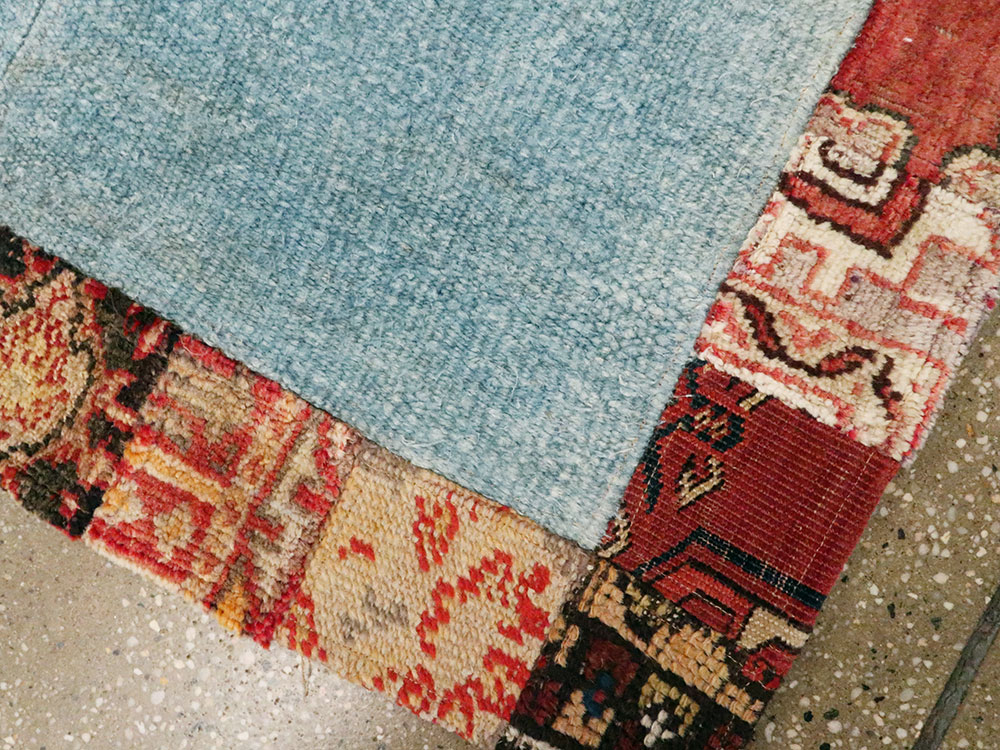 Modern Turkish Anatolian Patchwork Throw Rug, No.15872 - Staging