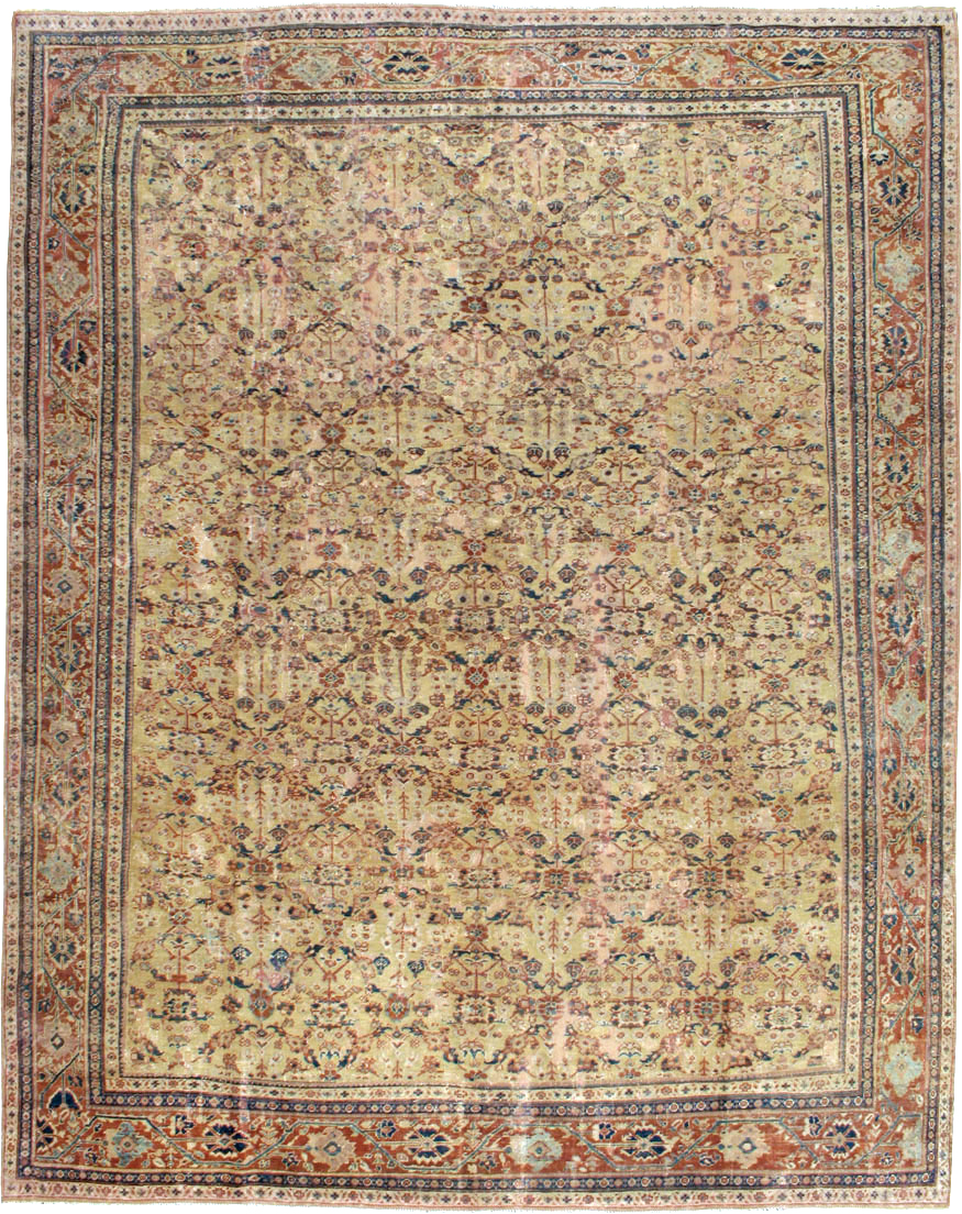 Antique Persian Mahal Carpet, No.15894 - Staging
