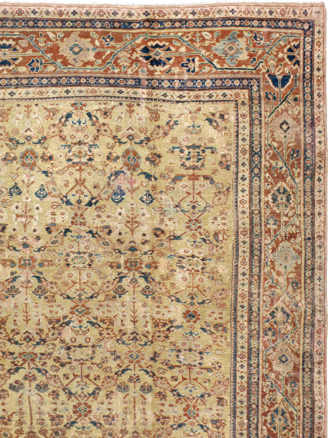Antique Persian Mahal Carpet, No.15894 - Staging