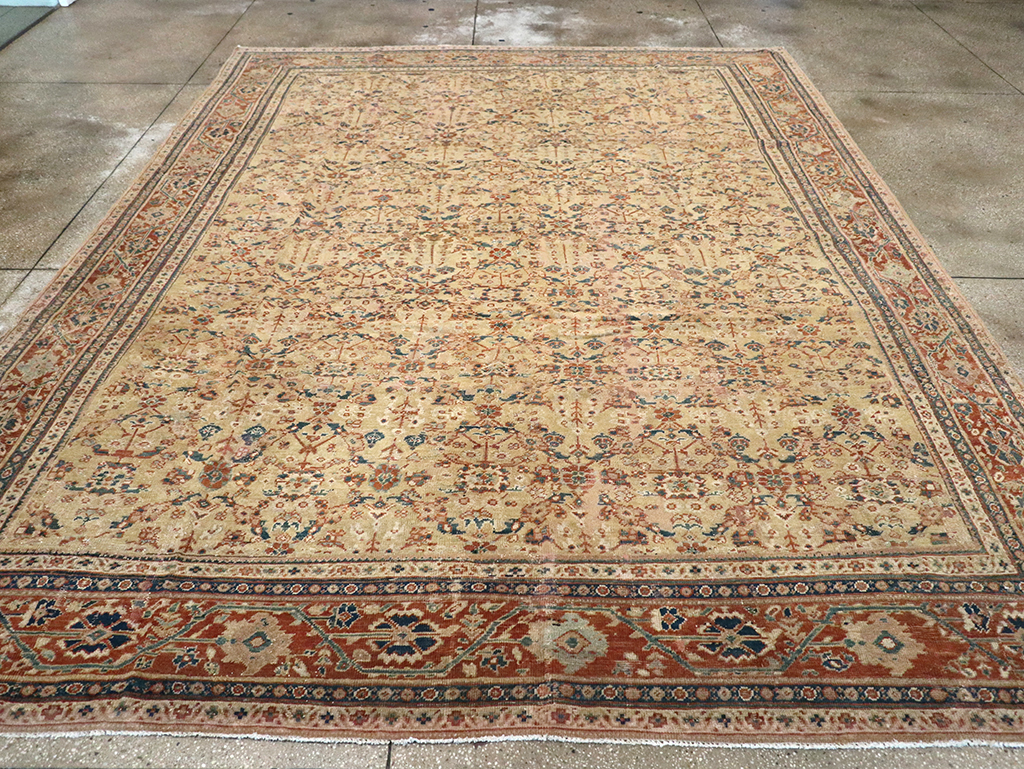 Antique Persian Mahal Carpet, No.15894 - Staging