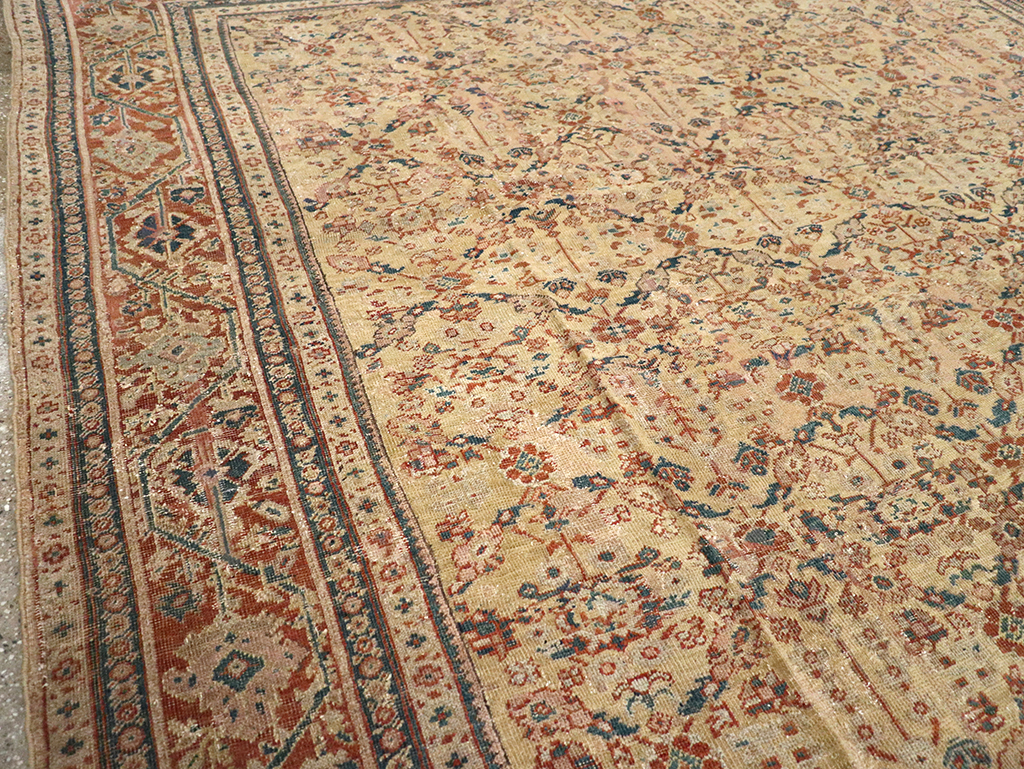 Antique Persian Mahal Carpet, No.15894 - Staging