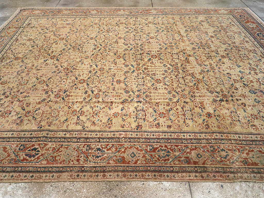 Antique Persian Mahal Carpet, No.15894 - Staging