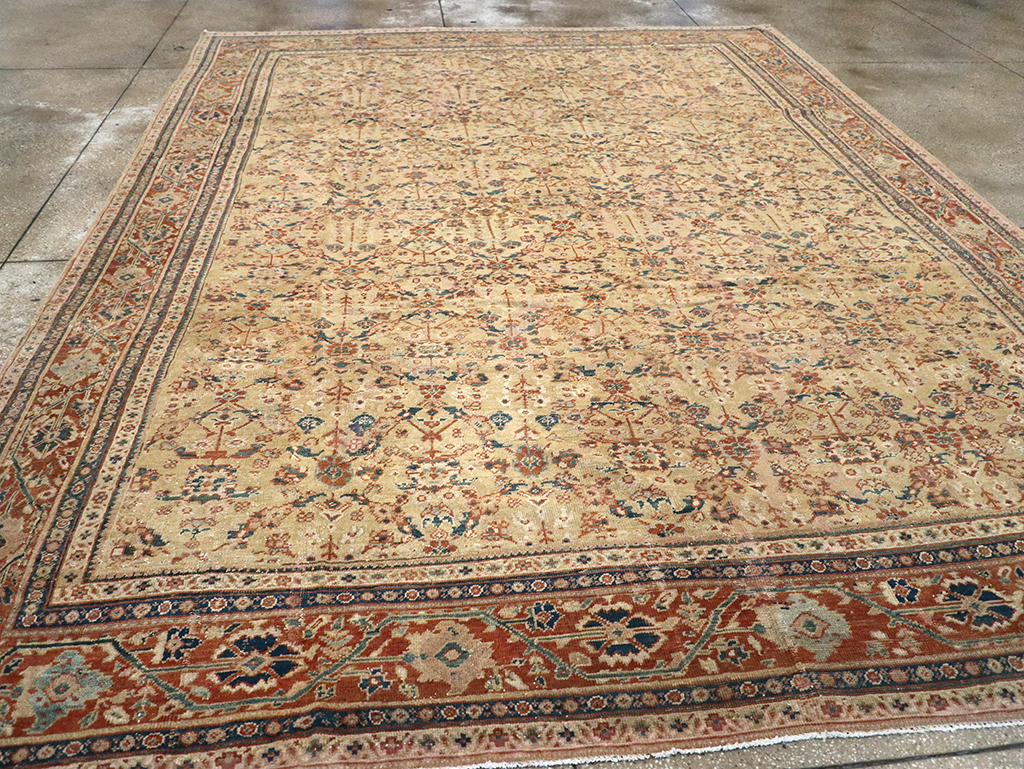 Antique Persian Mahal Carpet, No.15894 - Staging