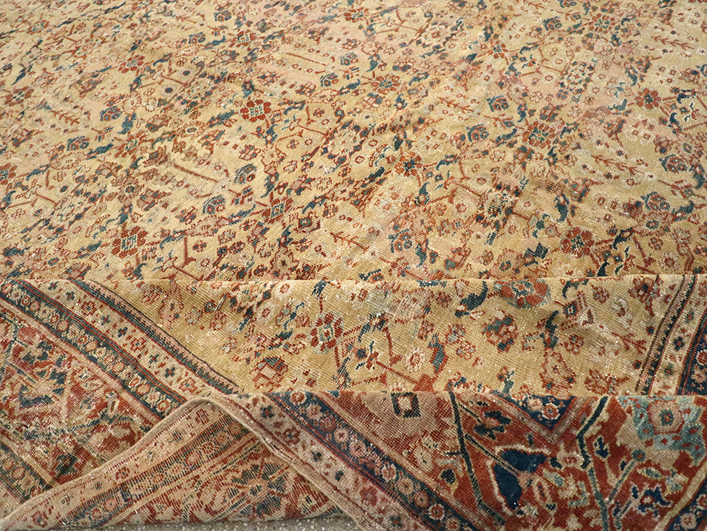 Antique Persian Mahal Carpet, No.15894 - Staging