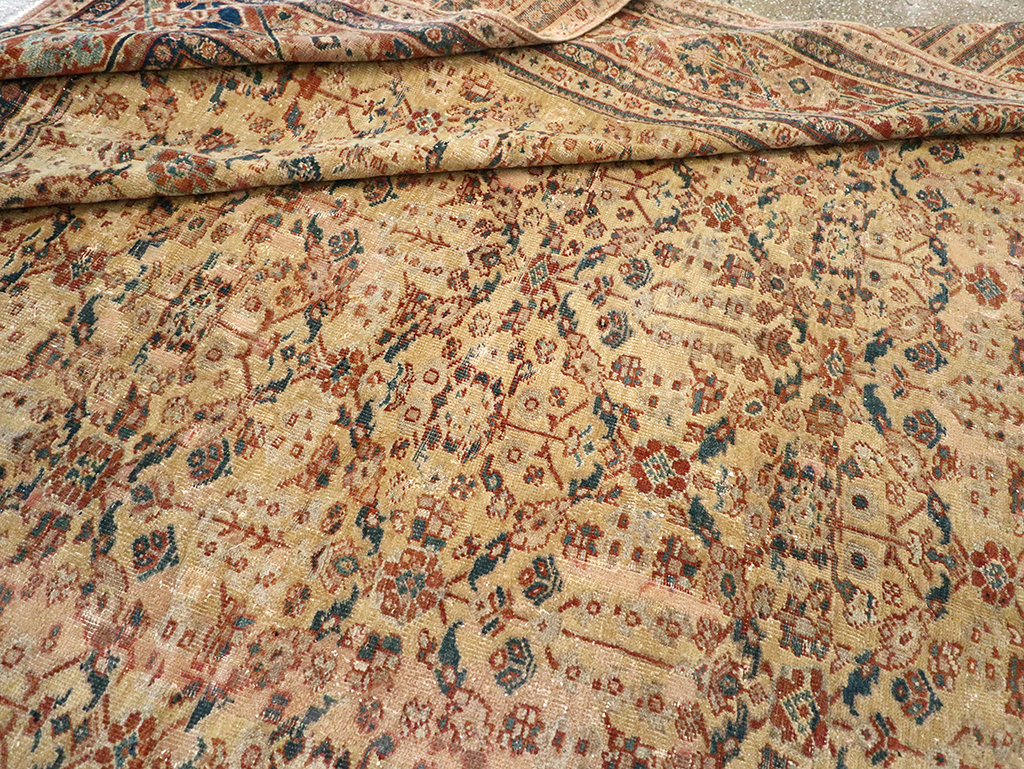 Antique Persian Mahal Carpet, No.15894 - Staging