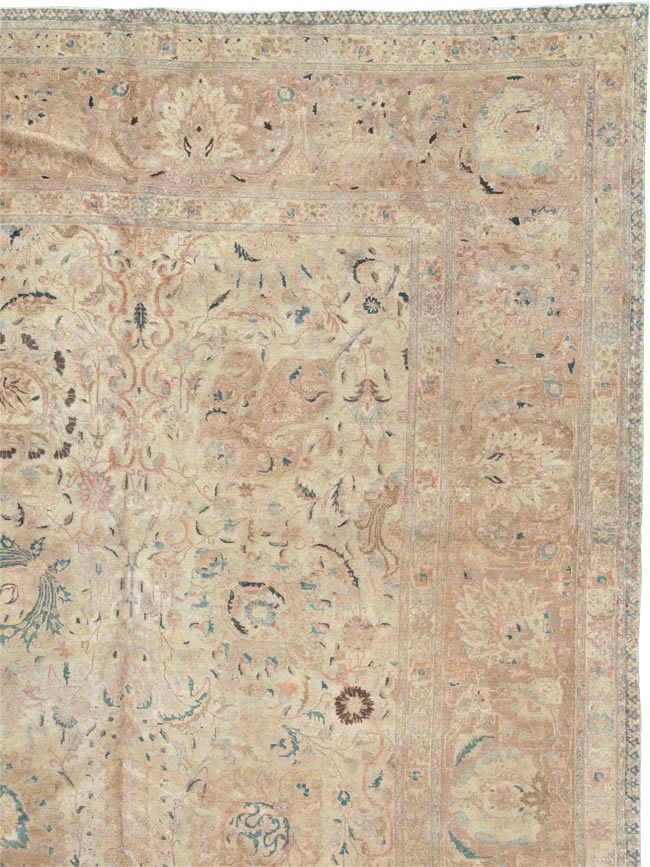 Antique Persian Tabriz Carpet, No.15895 - Staging
