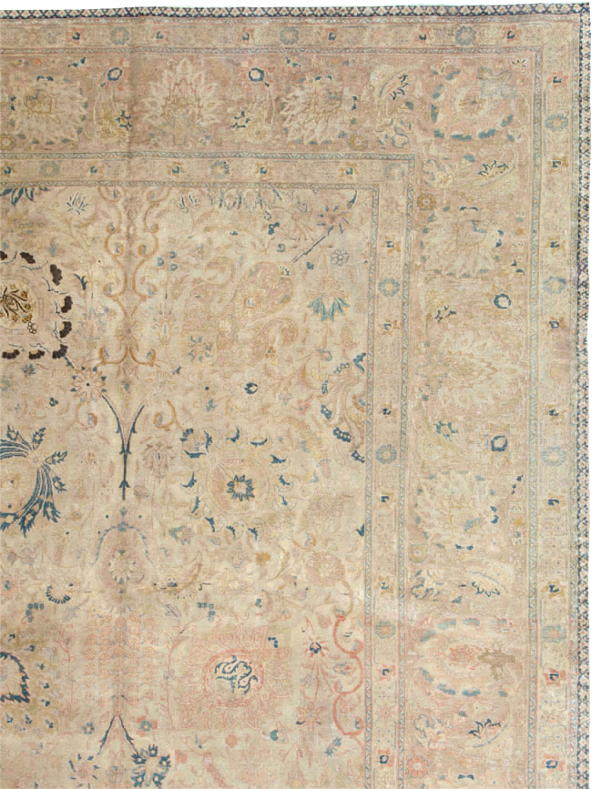 Antique Persian Tabriz Carpet, No.15895 - Staging
