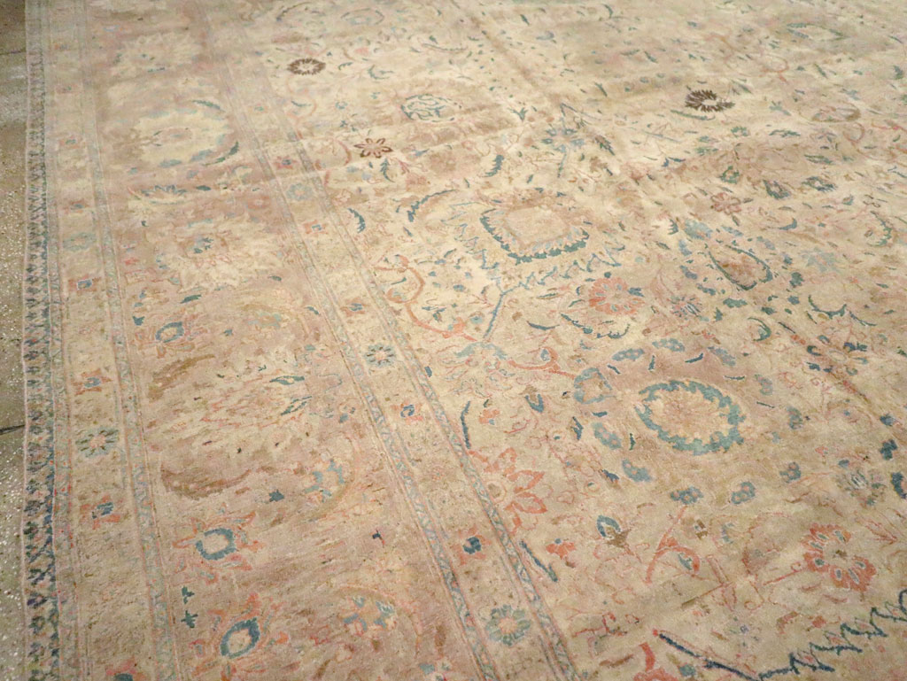 Antique Persian Tabriz Carpet, No.15895 - Staging