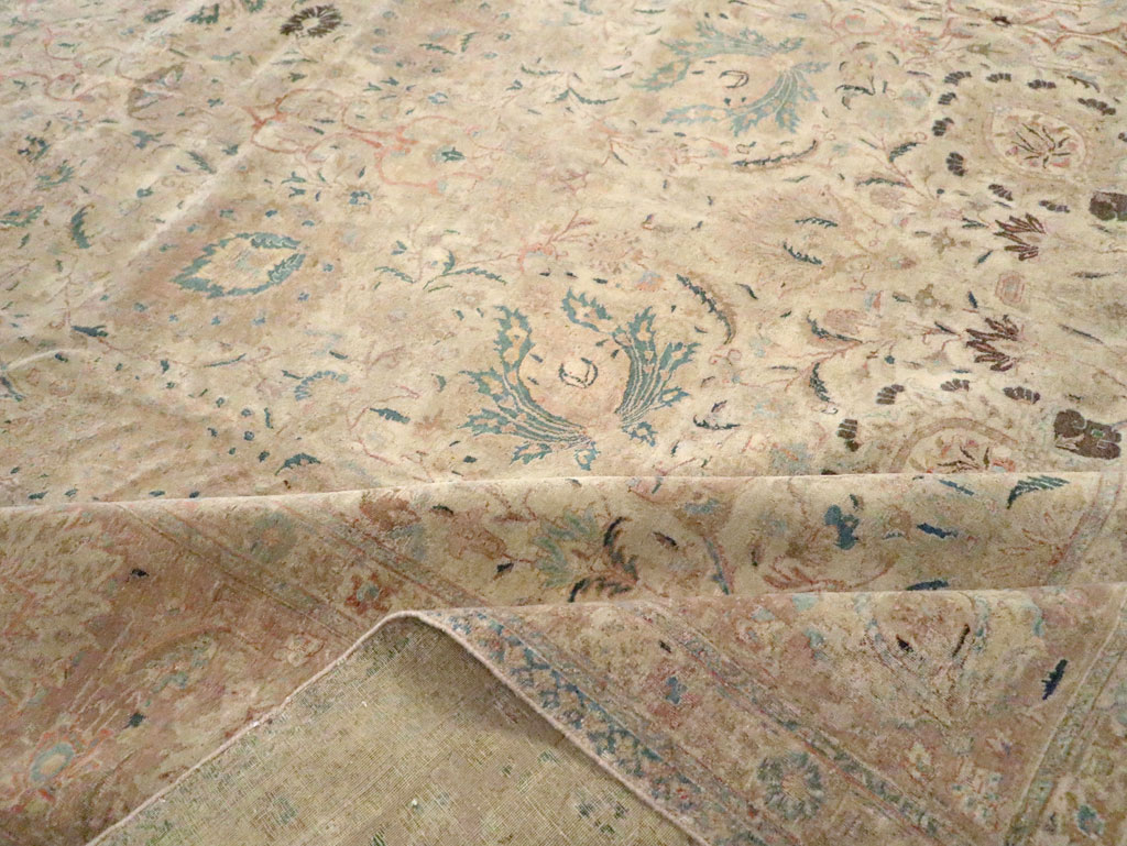 Antique Persian Tabriz Carpet, No.15895 - Staging