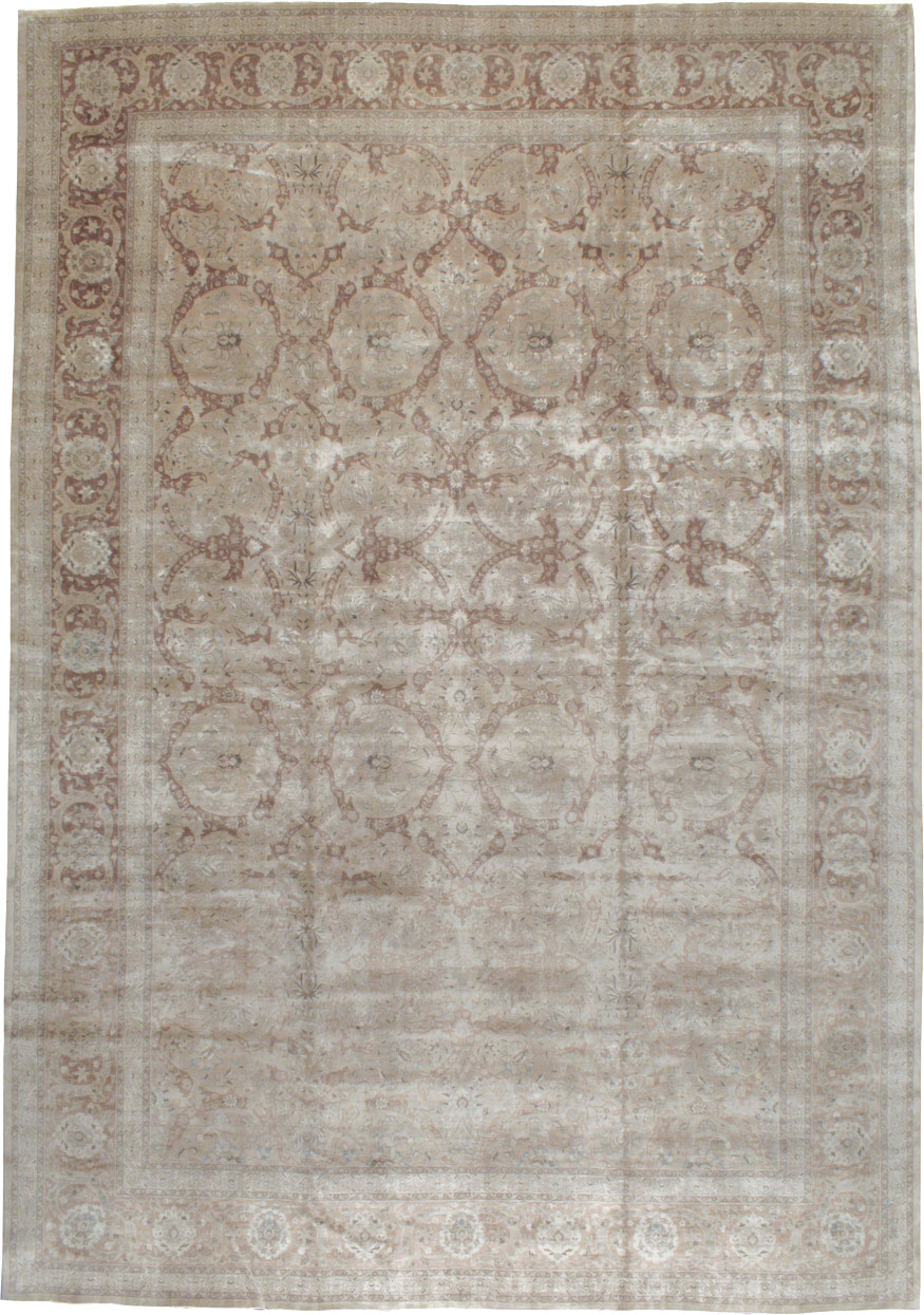 Antique Persian Tabriz Carpet, No.15897 - Staging