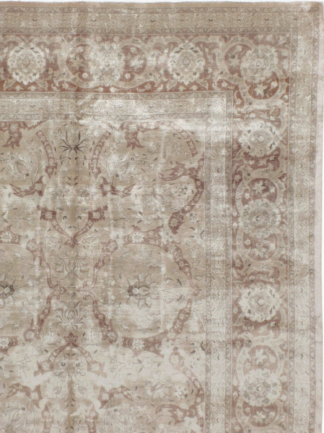 Antique Persian Tabriz Carpet, No.15897 - Staging