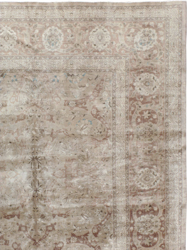 Antique Persian Tabriz Carpet, No.15897 - Staging