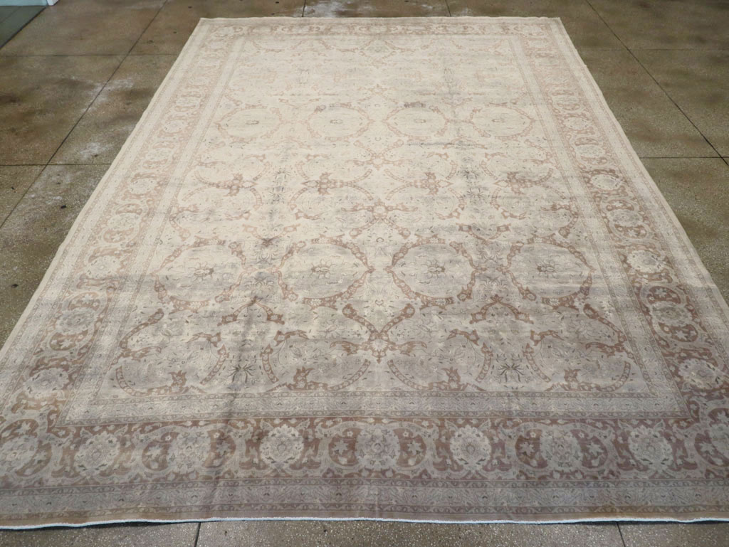 Antique Persian Tabriz Carpet, No.15897 - Staging