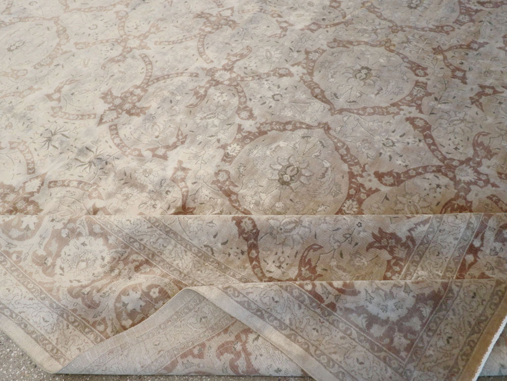 Antique Persian Tabriz Carpet, No.15897 - Staging