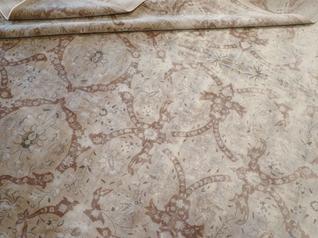 Antique Persian Tabriz Carpet, No.15897 - Staging