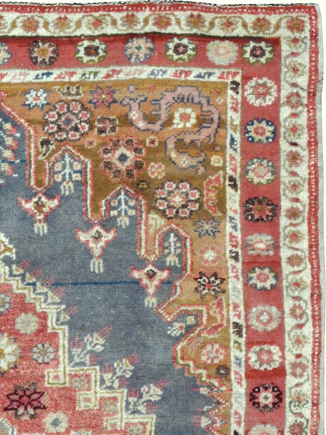 Antique Turkish Oushak Rug, No.15909 - Staging