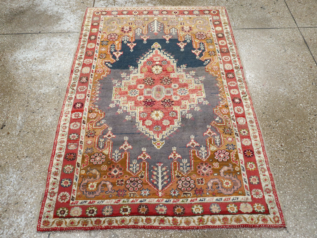 Antique Turkish Oushak Rug, No.15909 - Staging