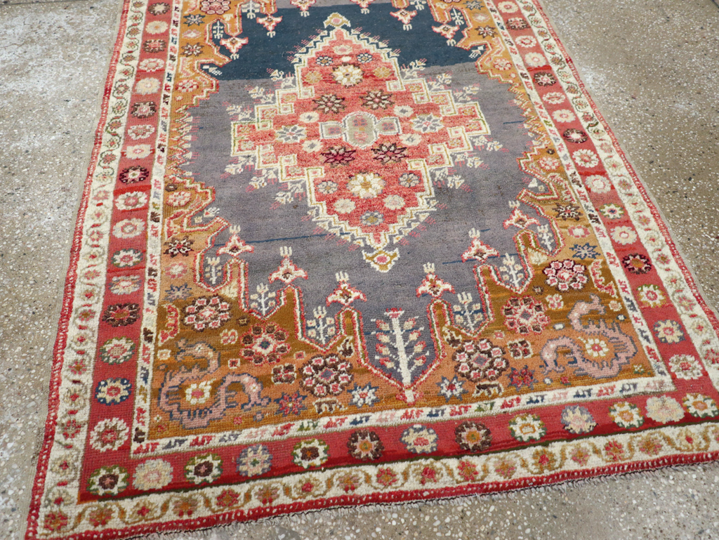 Antique Turkish Oushak Rug, No.15909 - Staging